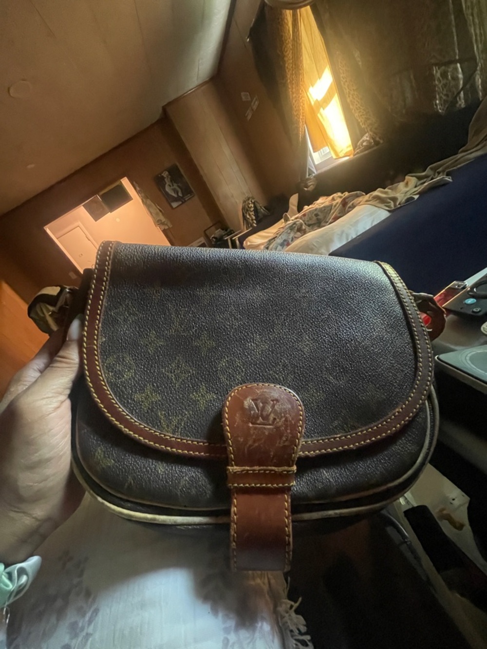 Vintage Louis Vuitton Brown Monogram Crossbody Bag